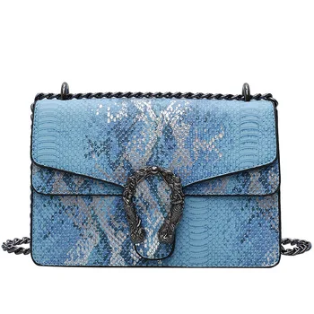 Nova ženska torba jesen in zimo, nakupovalna torba visoke kakovosti kača vzorec modno oblikovanje ženska Messenger bag
