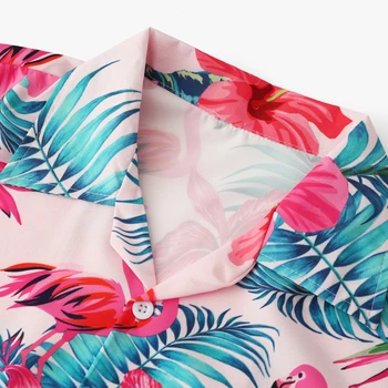 OSCN7 Priložnostne Tiskano Majico s Kratkimi rokavi Moški Ulica 2020 Havajih Plaži Oversize Ženske Modni Harujuku Srajce za Moške MX018