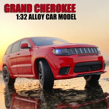 1:32 Grand Cherokee Die Litega Zlitine Avto Model SUV Zbirateljskih Avtomobilov Igrača za Rojstni dan Fant Igrače Brezplačna Dostava