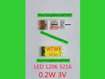 100 kozarcev Original LED 1206 3216 Svetlobe Kroglice Cool white High Power Za 0,2 W 3V Za LED LCD TV Ozadja Aplikacije