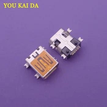 100 kozarcev/veliko mikro MINI USB 10pin ženski konektor SMT Potopu ploščo z iskanje peg 10 pin brezplačna dostava