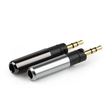 10pc Slušalke Za Precision Bass-vozi Zagon Slušalke 2,5 mm 3 Poljaki Stereo Audio (Stereo zvok Kovine Adapter Žico Priključek Srebrna