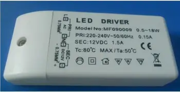 10PCS 18w led driver dc 12V izhodna 1.5 Napajalnika napajalnik za led svetilka, led trakovi downlight