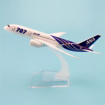 15 cm Kovinske Zlitine Letalo Model Air Japonska ANA Airways Boeing 787 B787 8 Airlines Letalo Model w Stand Zrakoplova Darilo