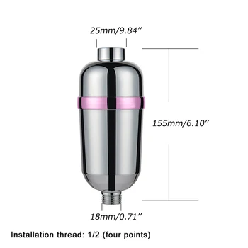 15 Kopalnica Tuš Filter Kopalne Vode Filter Čistilec Za Čiščenje Vode Zdravje Mehčalec Klorom Za Odstranjevanje Vode Čistilec