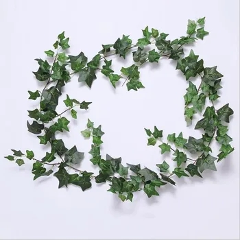 180 CM Umetno Ivy Listov rastlin zelena umetno trte arch Poročni Vrt dekor ponaredek listje Rattan Steno Niz Doma Stranka Dekoracijo