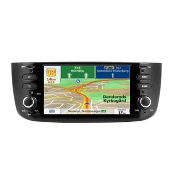 1Din Android 10 Avto DVD Predvajalnik Za Fiat/Linea/Punto evo 2012-GPS Navigacija Stereo audio (Stereo zvok autoradio Bluetooth SD