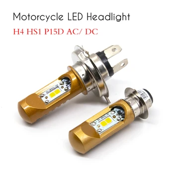 1pc LED Motocikel Smerniki Žarnice Žarnica H4 HS1 P15D H6M Moto Svetlobi Žarometa motornega kolesa za Honda, Yamaha, Suzuki