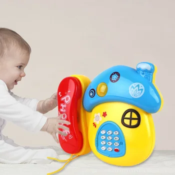 1PC Otroci otroški Mini Pisane Električni Glasbe Telefon Predvaja Igrače Darilo Naključno Barvo
