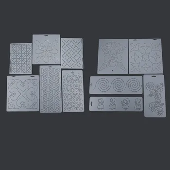 1Pc Plastičnih Quilting Matrica Predlogo Odeja Pregledno Orodje Za Vezenje Mozaik Slikarstvo Šivanje DIY Ročno Obrti, Orodja