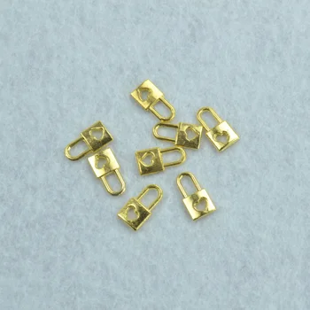 200pcs kovinski čare zlato barvo ljubezni zaklepanje obeski, nakit ugotovitve in komponente fit Ogrlice in zapestnice, zaradi česar Z142109