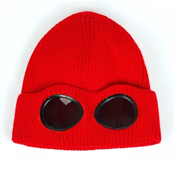 2019 nov prikriti volne klobuk modi nove z očali pokrivala jesen in zimo, outdoor, jahanje klobuki univerzalno kape