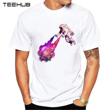2019 TEEHUB Moške Ustvarjalno Fotografiranje Zvezd Natisnjeni T-Shirt Kratek Rokav Hipster O-neck Design Vrhovi Kul Desgin Tee