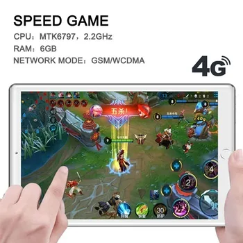 2020 Nov Dizajn 10 Inch Android Tablete, 6GB RAM 128GB ROM Android 8.0 10 Core LCD IPS 4G Telefon Klicno Kartico WiFi na Pc Tablet