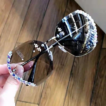 2020 nova ženska sončna Očala z diamantnim očala