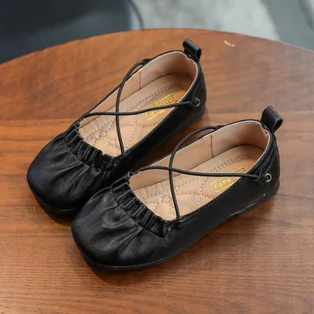 2020 Sandale za Dekleta, Zajetih-nogi Usnjeni Čevlji Otrok Barva Priložnostne Eno Čevlji Mehko Udobno SMG120