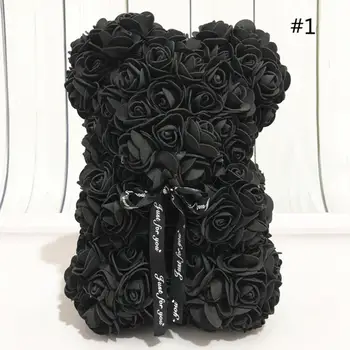 25 cm Ustvarjalne Pene Rose medvedek Ustvarjalne Umetno Ponaredek Cvetlični Okraski za Božična Darila, Valentinovo Ornament Dobave