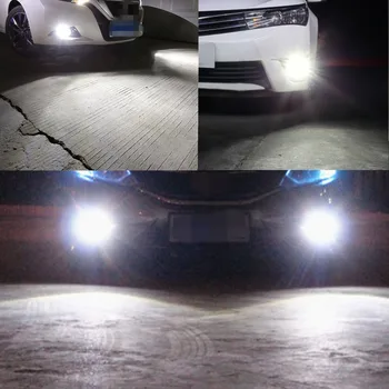 2pcs H11 H16 9005 LED Čipov 50 W Avto Luči za Meglo, ki Teče Svetlobe Rezervni Avto Led Sijalka Auto Vir Svetlobe Parkiranje 6000K