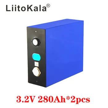 2PCS LiitoKala 3.2 V 280Ah lifepo4 baterije DIY 12V 280AH akumulatorske baterije za E-skuter RV Sončne Energije sistema za shranjevanje