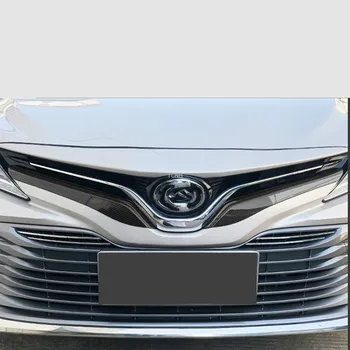 2PCS/set kromiran ABS Trim Trakovi za Toyota Camry 2018 2019 XV70 8. Spredaj številna vozlišča in zanke Pribor Rešetka