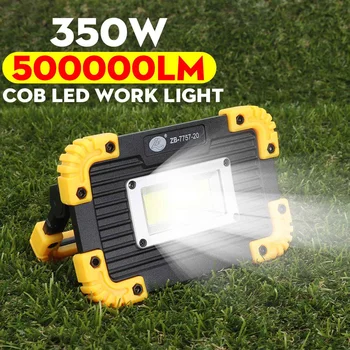 350W COB LED Žaromet 500000lm 7-8 Ur 3 Načini Svetlo Shranjevanje Spot Delo Lučka za Prenosni Led Iskalnim Baterija za ponovno Polnjenje