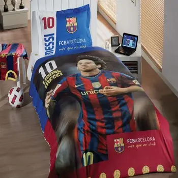 3D-Tiskana Posteljnina Nabor Licenco Soccer Star Lionel Messi Fc Barcelona Posteljo Stanja, Vzglavnik, Pique Enotni Velikosti Darilo za Otroke