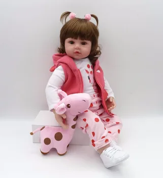 48 cm Silikonski Prerojeni Baby Doll Igrače Kot Živ Bebe 60 cm Princesa Malčka Dojenčki Darilo za Rojstni dan Moda Božič Sedanje Dekle Bonecas