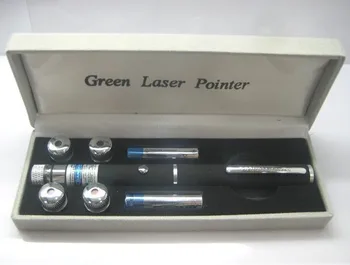 5 v 1 532nm 1000m zeleni laserski kazalnik ,Laser pero s star glavo / kaleidoscope svetloba & Darilni embalaži + Prosti shippiing