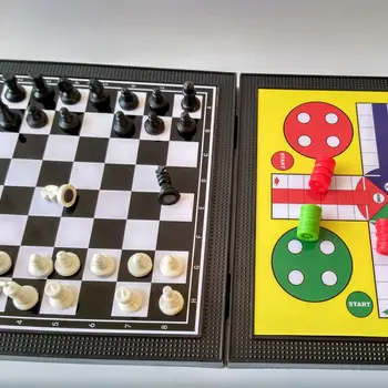 5 V 1 Chessmen Dama Magnetni Igre, Ki Plujejo Pod Šah Otroci Classic Puzzle Igra, Ki Plujejo Pod