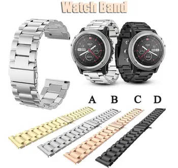 50pcs DHL Za Garmin Fenix 3 / HR / 5X watch 26 mm, iz Nerjavnega Jekla Watch Band + Izvijač Trak Zapestja watchband