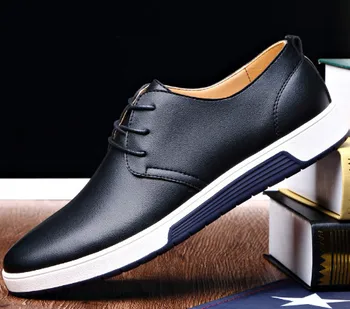 6138-Moški športni slog eno čevlji spredaj kravato šport veter športna obutev z nizko peto, casual moški čevlji