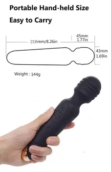 7 Hitrost AV Palico Vibrator Tibera Sex igrače Za Odrasle z vibriranjem G Spot Ženski Masturbator Masaža Telesa Klitoris Spodbujanje