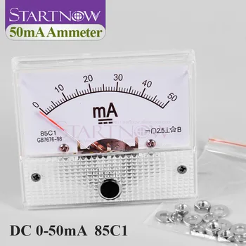 85C1 DC Analognih Amperemeter 0-50mA Kazalec Trenutne Napetosti Meter Merilnik AMP Milliammeter Plošča Za CO2 Laser Cev Napajanje