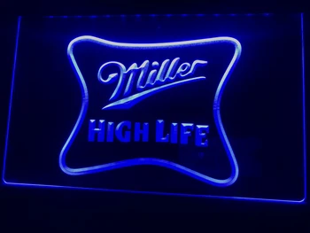 A077 Miller Visoko Življenja Pivo Oglas Bar Pub LED Neon Luči Prijavite