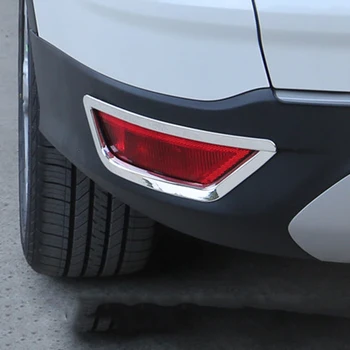 ABS Chrome Zadnje Luči za Meglo Lučka za Kritje Odreži Rep Foglights Okvir Dekoracijo Za Ford Kuga Pobeg 2013 -2018 Avto Dodatki
