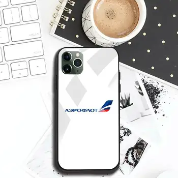 Aeroflot Letalstva Russe Telefon Primeru Kaljeno Steklo Za iPhone 11 XR Pro XS MAX 8 X 7 6S 6 Plus SE 2020 primeru