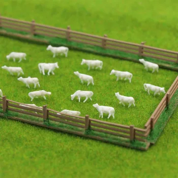 AN15001B 100 kozarcev 1:150 UnPainted Bele Živali na Kmetiji Krave N Obsegu Model Pokrajino Pokrajina Postavitev