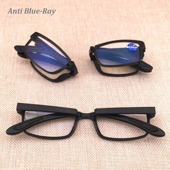 Anti blue ray Zložljiva Obravnavi Očala Moški Ženske Zložljive Očala Dioptrije Optični Računalnik Očala Letnik Očala Očala