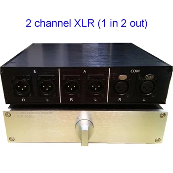 Audio Preklopnik XLR Vtič v Vtičnico Stikalo Preklopnik Balansiran XLR Audio Signala Izberite Stikalo Preklopnik 2 Kanali H310