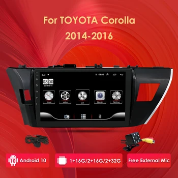 Avto Radio Večpredstavnostna Video Predvajalnik Navigacija Za Toyota Corolla 2013 Stereo Audio (Stereo zvok 4G WIFI, BT CSD OBD2 AM FM DVR DTV SD