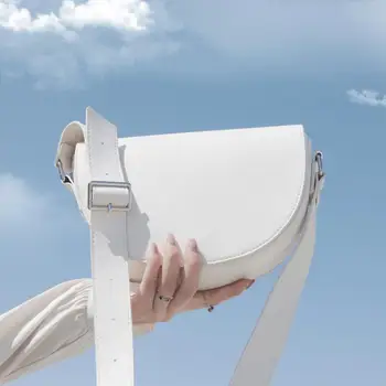Barva Sedlo Vrečko 2021 Moda New Visoke Kakovosti PU Usnja Ženske Oblikovalec Torbici Priložnostne Flip Torba Messenger Bag