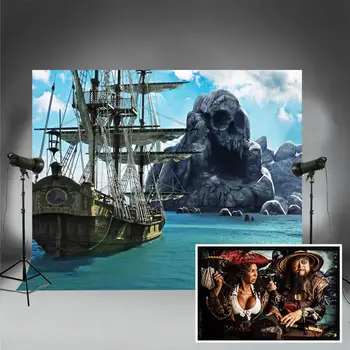 BEIPOTO Fotografija Kulise za Poletje, morje, ladje Slike Družini Stranka Dekoracijo Otrok Pirat Temo Fotografije stojnici Ozadju