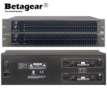 Betagear EQ1231 dvojno grafični izenačevalnik zvoka profissional procesador avdio ecualizador de avdio ecualizador grafico 31 band