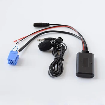 Biurlink Bluetooth AUX vhod Audio Kabel, Mikrofon Klicna Prosti Tok ISO 8Pin za Smart Fortwo 450 Radio MP3 Pomožne