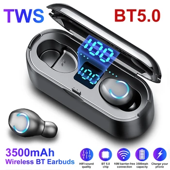 Bluetooth 5.0 Touch Kontrole TWS Slušalke CVC 8.0 Zmanjšanje Hrupa Brezžični Čepkov Digitalni Prikaz Čepkov 3500mAh Polnjenje Box