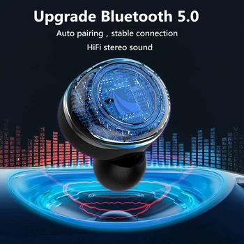 Brezžične Bluetooth Slušalke TWS Slušalke z Mikrofoni Auto Seznanjanje Čepkov Hi-fi Stereo Slušalke Šport Vodotesne Slušalke