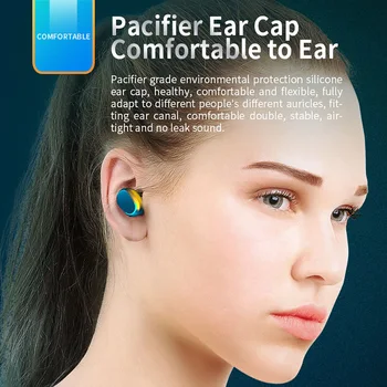 Brezžične Slušalke LED Zaslon Bluetooth 5.0 Slušalke Čepkov TWS Touch Kontrole Šport Slušalke Noise Cancel za iPhone Xiaomi