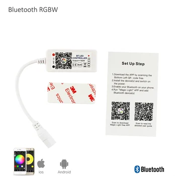 Brezžični WIFI LED Krmilnik RGB DC5-24V Bluetooth RGBW IR / RF Daljinski upravljalnik Google Domov Mini Za LED Trak RGBWW Krmilnik