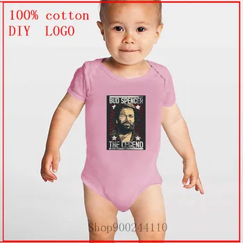 Bud Spencer fant in dekle baby Bodysuit Baby romper Telo Obleko Novorojenčka Poletje Baby Jumpsuit Ropa de bebe Rokavi za Malčke