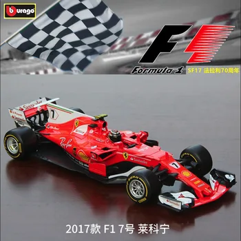 Burago 1:18 Ferrari 2017 SF70-7 Zlitine F1 avto model vlivanju model avtomobila simulacije avto dekoracijo zbirka darilo igrača